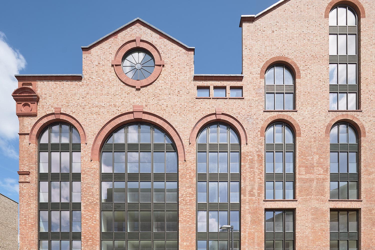 Restored Industrial Brick Elevations - Lots Road Power Station, Chelsea
